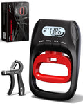 Grip Strength Tester Trainer - Electronic Hand Dynamometer of 400lbs/180kg & Grip strengthener with Adjustable Resistance for Sport