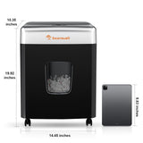 Bonsaii Paper Shredder for Office, 120-Sheet Autofeed Heavy Duty Shredder for Home Office Use