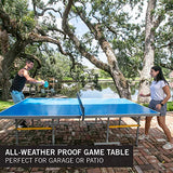 STIGA XTR Professional Outdoor Ping Pong Tables – All Weather Aluminum Waterproof Outdoor or Indoor Design with Net & Post - 10 Minute Easy Assembly Ping Pong Table with Compact Storage