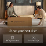 DreamCloud Classic 12" Full Mattress - Luxury Hybrid Gel Memory Foam - 365 Night Trial - Back Pain Relief - Fiberglass Free - Forever Warranty - Mattress in a Box - CertiPUR-US Certified