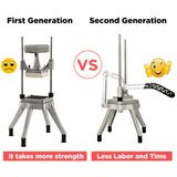 Upgrade Fruit Vegetable Cutter Stainless Vegetable Chopper, French Fry Cutter, Stainless Onion Dicer for Tomato Peppers Mushroom with 3 Replacement Blade Havulhua