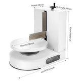 Cake Decorating Machine, Automatic Cake Cream Spreading Machine for 4-12 Inch Cake Icing Machine, Birthday Cake Cream Spreading Machines, Turntable with Adjustable Scraper, 25-320RPM Rotating Speed
