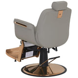 BarberPub Heavy Duty Barber Chair, Professional Reclining Salon Chair for Hair Stylist, Hydraulic Pump Barber Chairs for Barbershop, Salon&Spa Equipment 9246 (Grey)