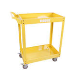 HIGOOD Heavy Duty Service Utility Cart,2 Shelf Steel, 800-Pound Capacity, 35.6 x 18.1x38-Inch Yellow