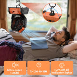 VOSFEEL Camping Fan - 20000mAh Battery Powered Fan Rechargeable with LED Lantern - Portable Outdoor Tent Fan with Hanging Hook 4 Speeds Wind Remote Control VOSFEEL