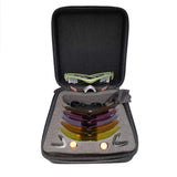 SSP Eyewear Methow RX-Able Shooting Glasses Kit, 6 Lenses, Olive Frames