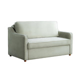 Serta® Santa Cruz 62.2" Convertible Loveseat, Full-Size, Recessed Track Arms