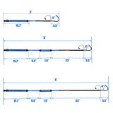 Fishing Gaff Portable Fish Gaff with Stainless Steel Fishing Hook for Saltwater Offshore 3'/5'/6' (Length: 5') Fiblink