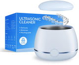 Dental Ultrasonic Retainer Cleaner Machine: Nicwell 200ML Dental Cleaning Pod for Denture, Mouth Guard, Night Guard, Braces, Tray, Aligner 45kHz Cleaner with Protection Design & Digital Timer