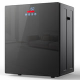 EUHOMY 1.5 Cu.ft. Portable Clothes Dryer, 850W Compact Dryer with Exhaust Hose, Mirror Finish, LCD Touch Panel, 4 Drying Modes, 5.5lbs Capacity, Portable Dryer for Apartments, Dorms, Rvs, Black
