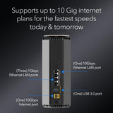 Nighthawk Tri-Band WiFi 7 Router (RS600) - Security Features, BE18000 Wireless Speed (up to 18Gbps