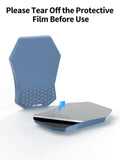 2-in-1 L-Shaped Desk Elbow Pads & & Mouse Pad Set with Wrist Rest, Blue