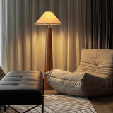 DorkTees Living Room Floor Lamp Chinese-Style Floor Lamp, Retro Living Room, Bedroom, Study Atmosphere, Zen Tea, Nordic Solid Wood Vertical Table