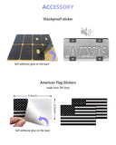 BGGTMO American Flag License Plate Frames- Black Stainless Steel Car Tag Holder Printed with USA Flag Pattern, 4 Hole 2 Pack with Screws Caps Decals for Front Rear