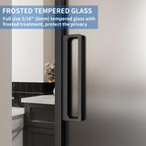 TALNAROV Glass Door with Bottom Seal Strip, 36 Inch Clear PVC Seal Strips for 3/8"(10mm) Thick Glass Door, 1 PCS x 36"