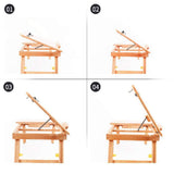 DDYYDS Lap Desk Bed for Laptop with Built in Pad Adjustable Stand for, Writing, Tray Table Tilting Shelf