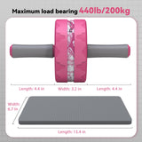 VINSGUIR Ab Roller Wheel, Abs & Core Workout Equipment for Home Gym with Knee Pad Accessories, Abdominal Wheel for Full-body Strength Training