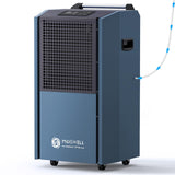 Moiswell 190 Pints Commercial Dehumidifier with Pump for Basements, Industrial Heavy Duty Commercial-grade Portable Dehumidifiers for Large Spaces Warehouse Grow Room, Water Damage Restoration