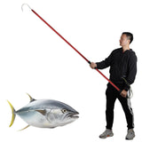 Fishing Gaff Hook Fish Hooked Gig Harpoon Gigging Spear Harpoons Pole with Stainless and Aluminum Hook Yorikyas