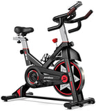 Exercise Bike, pooboo Stationary Bike for Home Gym, Magnetic Resistance Indoor Cycling Bike w/Comfortable Seat Cushion & Tablet Mount, Silent Belt Drive Indoor Bike for Cardio Workout pooboo