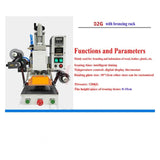 Hot Foil Stamping Machine, Multifunctional Pneumatic Stamping Machine with Heat Transfer Press and Optional Aluminum Foil Holder for Leather Paper and Wood(02G)