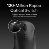 Rapoo VT3 MAX Gen-2 Wireless Gaming Mouse, True 8K Wireless Polling Rate, 53g Lightweight, Up to 750 Hr Battery, Nordic nRF54L15 MCU, 120-Million Optical Switch, 10 Programmable Buttons, Macro Enabled
