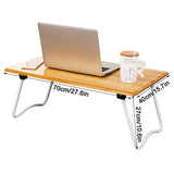 BSNANCA Portable Lap Desk Laptop Bed Tray Desk Bamboo Laptop Bed Table,Folding Bed Table Lap Desk for Laptop,Laptop Stand for Reading Breakfast Home Office Fashionable ()