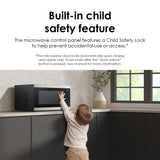 SAMSUNG 1.9 cu. ft. Countertop Microwave with Sensor Cooking, Matte Black Stainless Steel, MS19DG8500MTAA