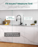 APPASO Pull Down Kitchen Faucet Touchless Black, Motion Sensor Activated Automatic Kitchen Faucet, High Arc Commercial Pre-Rinse Hands-Free Faucets for Kitchen Sink, Matte Balck (Side Sensor)