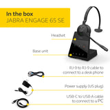 Wireless Headset, Single-Ear – Telephone Headset w/Industry-Leading Wireless Performance, Advanced Noise - Black Jabra