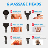 Feiyx Massage Gun, Muscle Massager,Deep Tissue Fascia Gun LCD Touch Screen,2500mAh Battery Portable Body Back Muscle Massager for Pain Relief