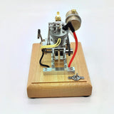 MechPuConToy Engine Model Kit That Works, Mini Single-Cylinder Four-Stroke Engine Model for Motorcycles, Physics Science Experiment for Adult