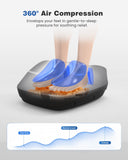 KING RELAX Shiatsu Foot Massager with Heat, 2026 Upgraded Deep Kneading and Squeeze Massage for Plantar Fasciitis, LCD Touch Panel & Remote Control, Modern Sculpted Design, Fits Up to Men Size 14 Gray