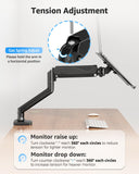 Laptop Stand for Desk, Adjustable Aluminum Laptops Arm Mount for 14-17 Inch Notebook & 32" Monitor
