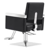 BarberPub Classic Recline Hydraulic Barber Chair Salon Spa Chair Hair Styling Beauty Equipment 3021 (Black)