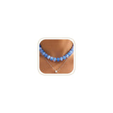 AGHTLZX Blue Beaded Necklace for Women