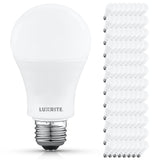 LUXRITE A19 LED Light Bulb 100 Watt Equivalent, 5000K Bright White, 1500LM, Non-Dimmable, Standard LED Light Bulbs, 12.5W, E26 Base, Enclosed Fixture Rated, Damp Rated, ETL Listed (96 Pack)