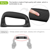 Kipika Push Up Bars - Stable Non-Slip Pushup Handles with Soft Grip - Ideal for Floor Strength Training of Chest and Arms - Black Kipika