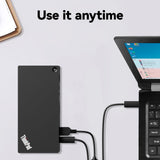 Universal Hybrid USB-C with USB-A Docking Station for Lenovo Laptop, 3 External Displays