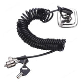 N94R Laptop Computer Lock Laptop Lock Anti-Theft Lock Universal Retractable Spring Rope Steel Cable Key Computer Lock