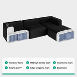 Novilla 141" Modular Sectional Sofa, U Shape Freestyle Sectional Couch