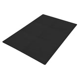BalanceFrom 6 Piece Foam Floor Mat Puzzle Tiles, 1/2” Thick, 24 Sq Ft, Black BalanceFrom