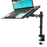 Laptop Tray Desk Mount for 1 Laptop Notebook up to 17 inch, Fully Adjustable, 22 lbs Capacity WALI