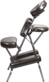 Master Massage Bedford Adjustable Portable Folding Full Body Massage Chair, Coffee, 11" x 14" x 39"