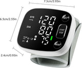Oklar Wrist Blood Pressure Monitor, FDA Cleared Rechargeable Blood Pressure Machine with Adjustable Cuff (4.92-8.46 Inches), 240 Reading Memory for 2 Users, Voice Broadcast, Storage Case Included