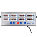 YOOYIST Kitchen Timers for Cooking – 8 Channel Commercial Kitchen Timer Restaurant Kitchen Supplies – Stainless Steel LED Technology Kitchen Timer Digital – Reminder Function, Loud Alarm, Silver