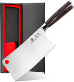 imarku Cleaver Knife 7 Inch Meat Cleaver, Japanese High Carbon Stainless Steel Butcher Knife with Ergonomic Handle, Ultra Sharp Chopping Knife, Kitchen Gadgets for Home/Restaurant, Mothers Day Gifts