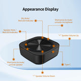 TOALLIN Conference Speaker and Microphone, USB Speakerphone