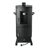 Propane Smoker with Cover, Vertical Meat Gas Smoker Grill Outdoor Heavy Duty 3 Removable Smoking Racks, Black