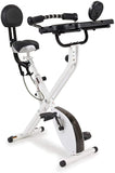 FitDesk Standing Exercise Bike Desk 3.0, Adjustable Height Indoor Cycling Trainer with Laptop Tray, Portable Stationary Fitness Desk for Home Office, Foldable Workstation, Supports 300 lbs